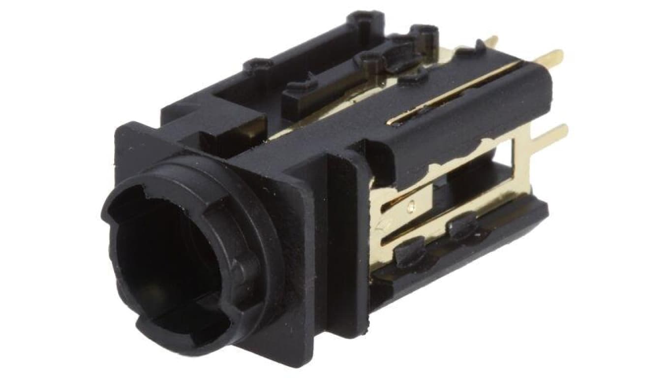 Złącze Jack 6,3mm, żeńskie, gniazdo, proste, mono, 34 V ACJM-PVB-2S