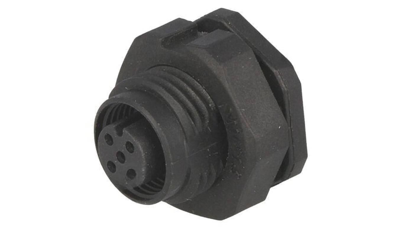 Złącze M12, żeńskie, PIN:5, gniazdo, proste, 60V MSAP-05PFFS-SF8002