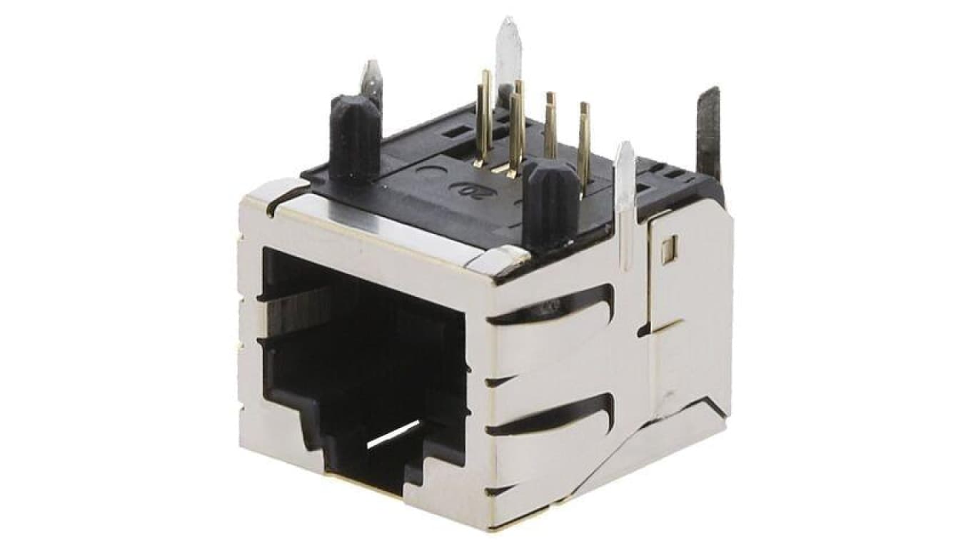 Złącze RJ45 gniazdo PIN 8 Cat 6a ekranowane złocony 8p8c 1099280