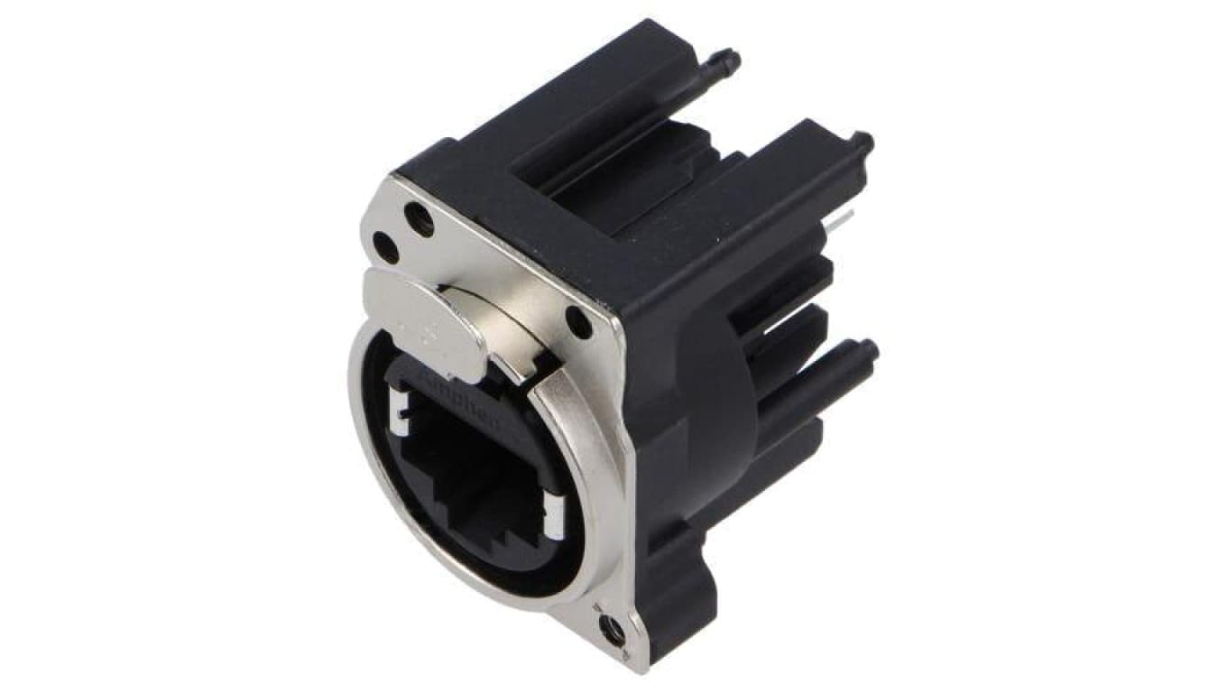 Złącze RJ45, gniazdo, żeńskie, 8p8c, proste, THT, kat: 5e RJX8FB5V2B