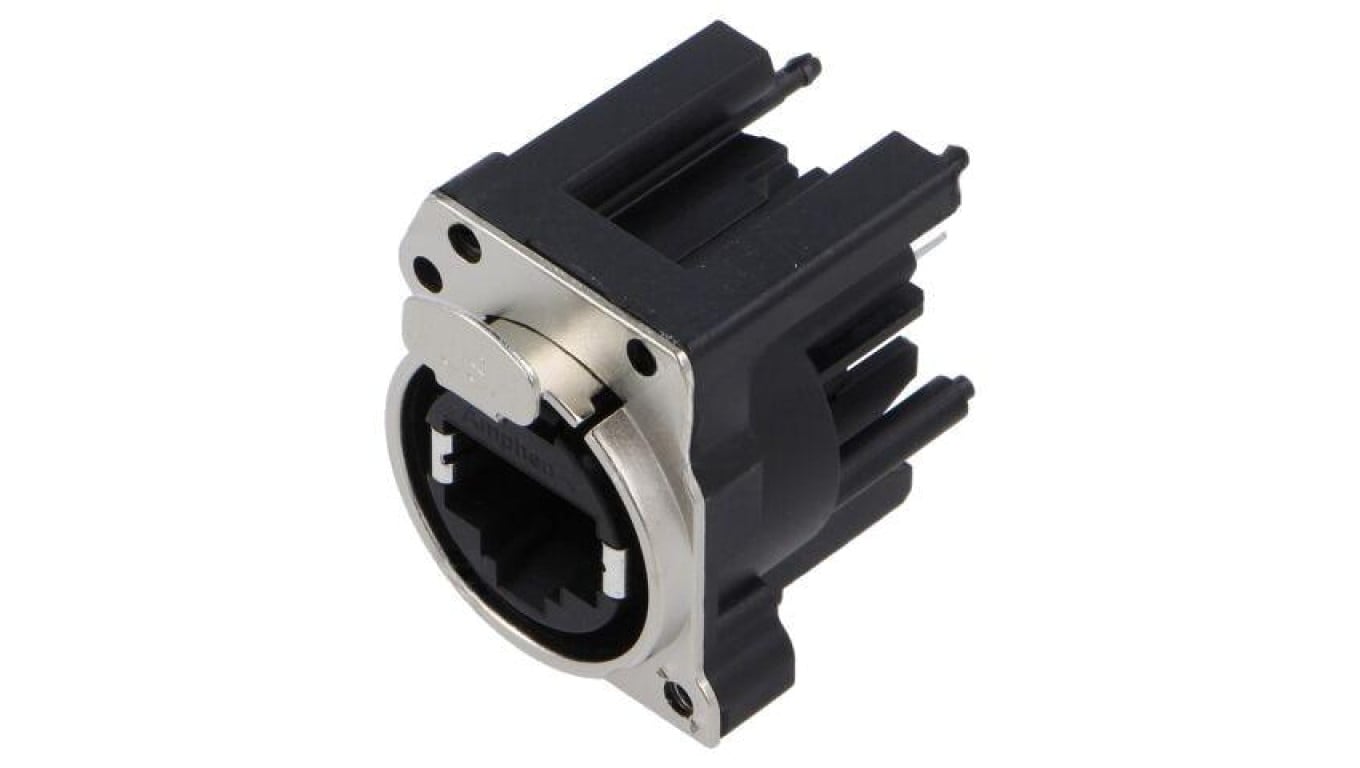 Złącze RJ45, gniazdo, żeńskie, 8p8c, proste, THT, kat: 5e RJX8FB5V2B