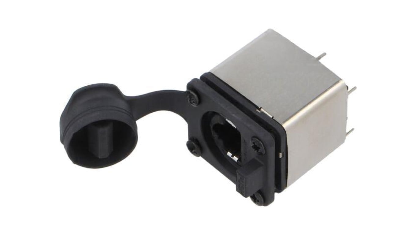 Złącze RJ45, gniazdo, żeńskie, 8p8c, proste, THT, kat: 5e RJXS8FP15VPE