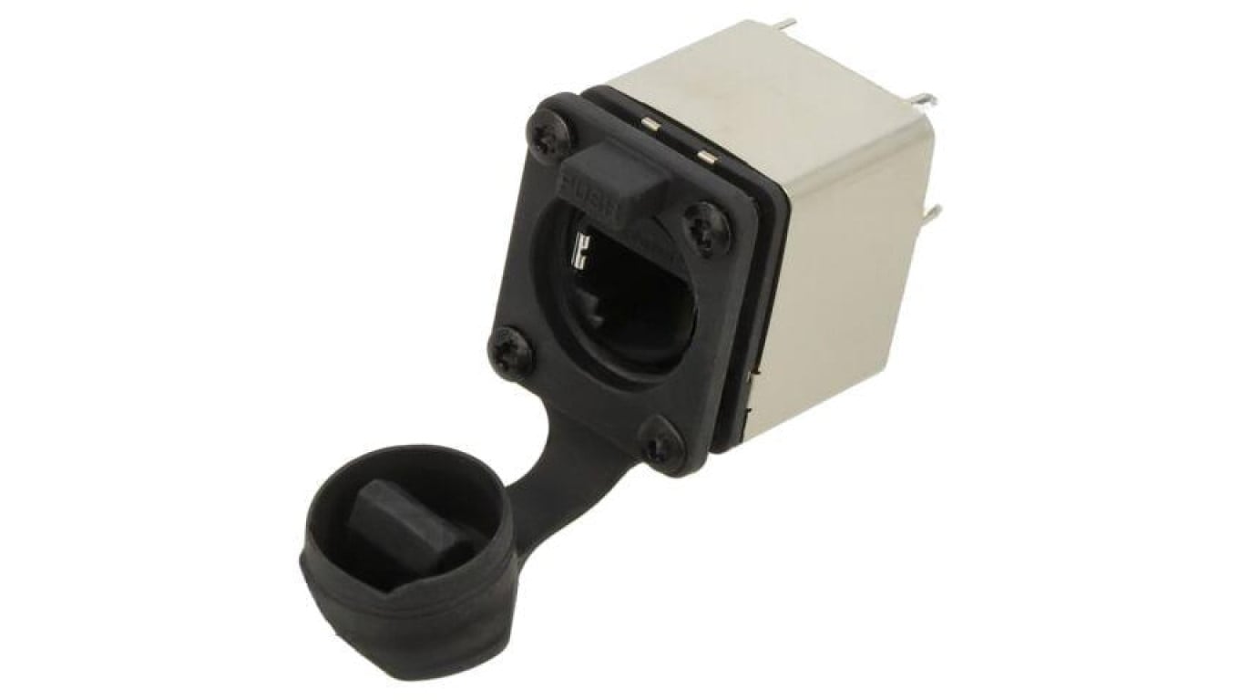 Złącze RJ45, gniazdo, żeńskie, 8p8c, proste, THT, kat: 5e RJXS8FP25VE
