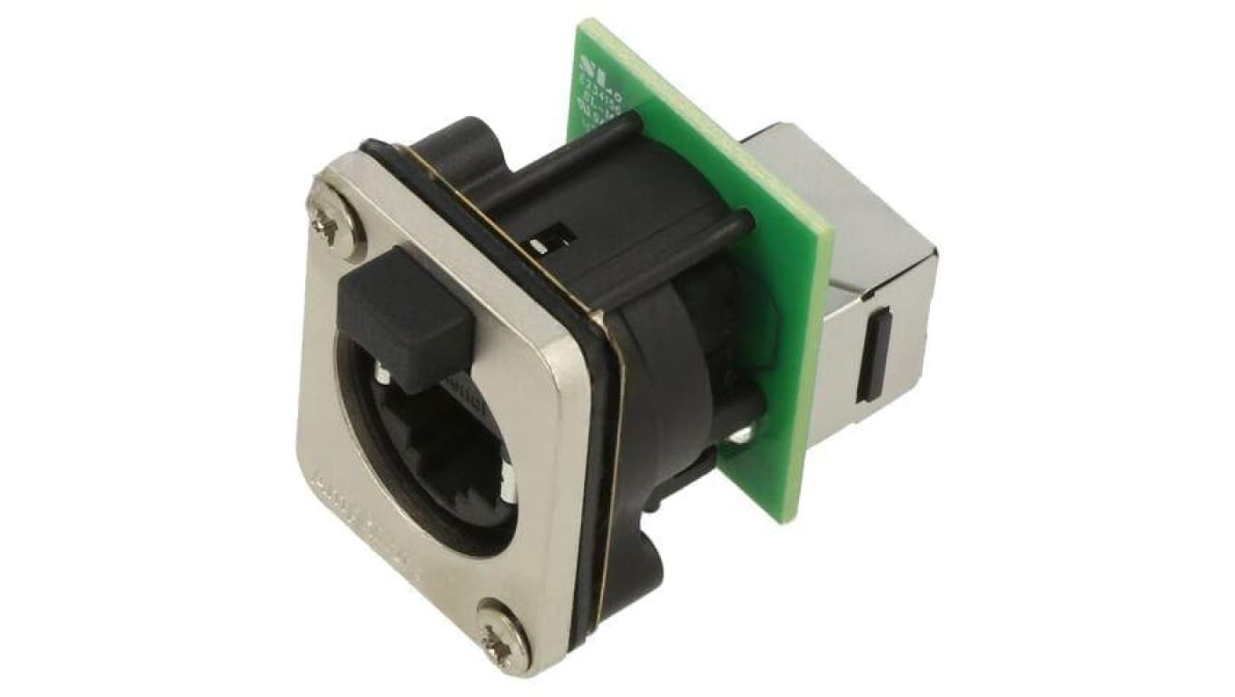 Złącze RJ45, gniazdo, żeńskie, 8p8c, proste, kat: 5e RJXS8FD5T