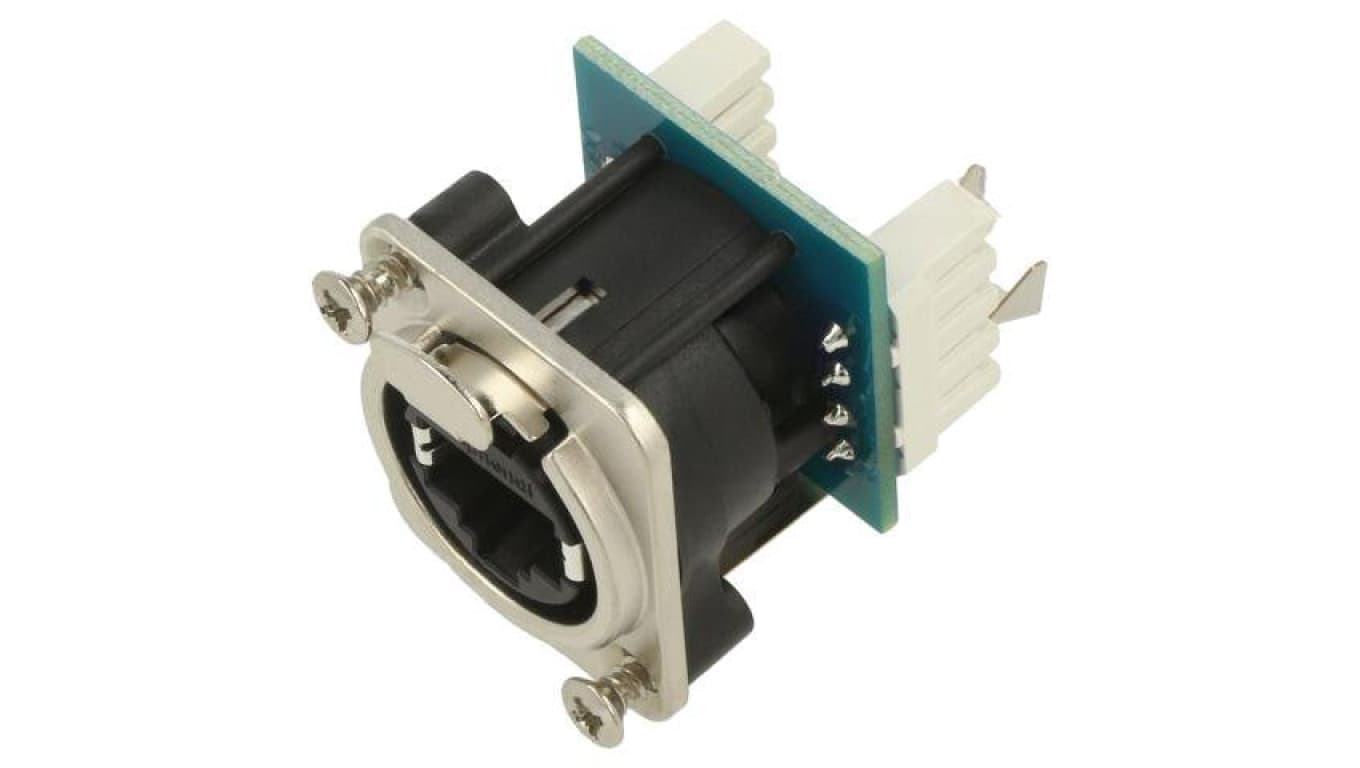 Złącze RJ45, gniazdo, żeńskie, 8p8c, proste, kat: 6 RJX8FD6I