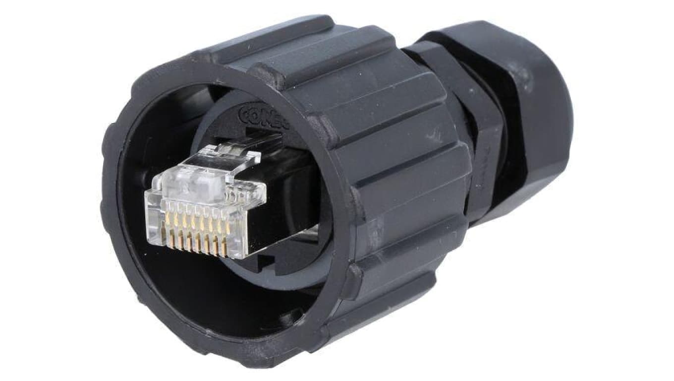 Złącze RJ45, męskie, wtyk, proste, okrągłe, ilość pinów: 8, ekranowane, kat 5e, 8p8c 17-10001