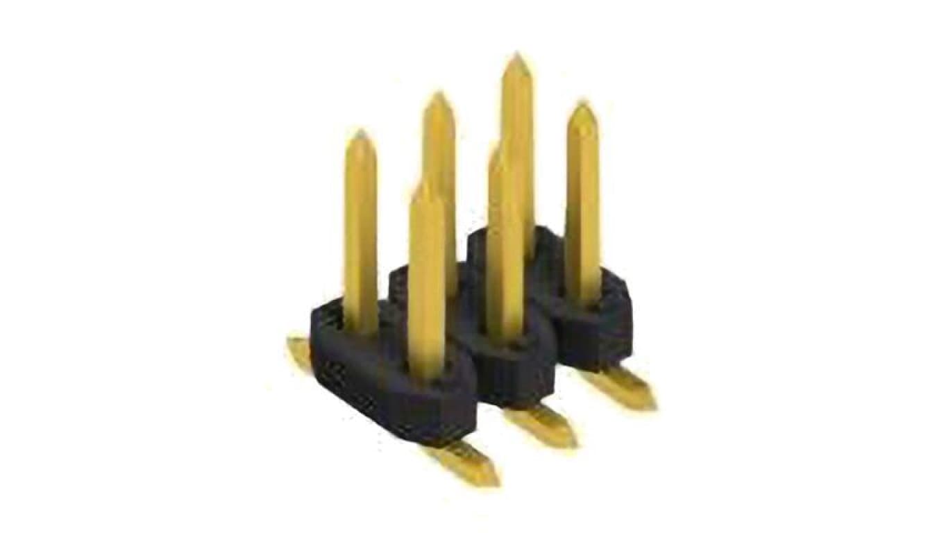 Złącze kołkowe, listwa kołkowa, męskie, Il. pinów: 6, SMT, 3A, 100V, raster: 2 mm 10063556