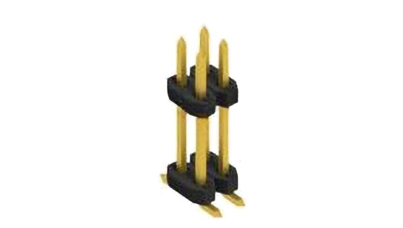 Złącze kołkowe, listwa kołkowa, męskie, kątowe,Il. pinów: 4, SMT, 3A, 100V, raster: 2 mm 10161007