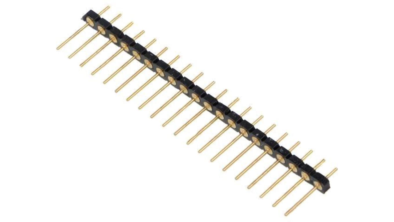 Złącze kołkowe, listwa kołkowa, męskie, proste,Il. pinów: 20, THT, 1,5A, 60V, raster: 2,54 mm 10043960