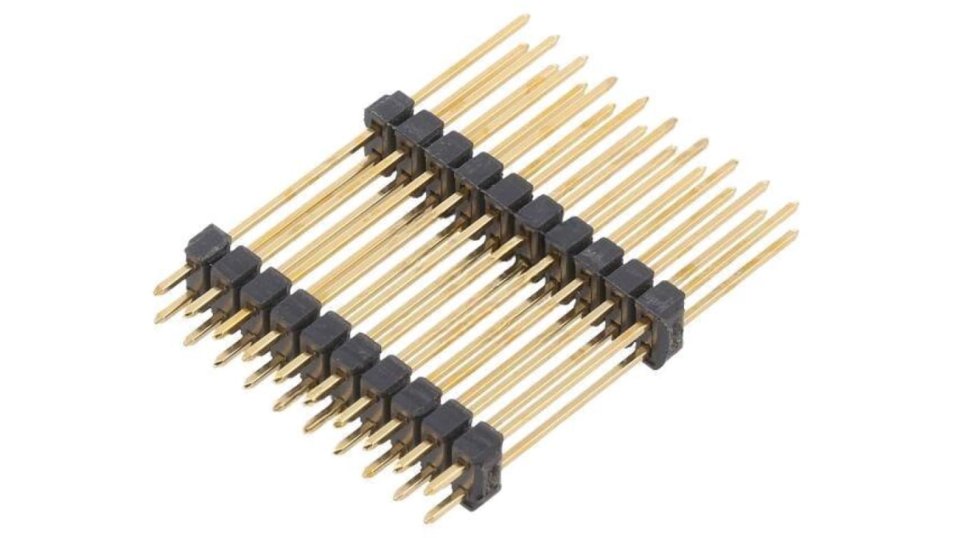 Złącze kołkowe, listwa kołkowa, męskie, proste,Il. pinów: 20, THT, 3A, 250V, 2x10, raster: 2,54 mm 10051509