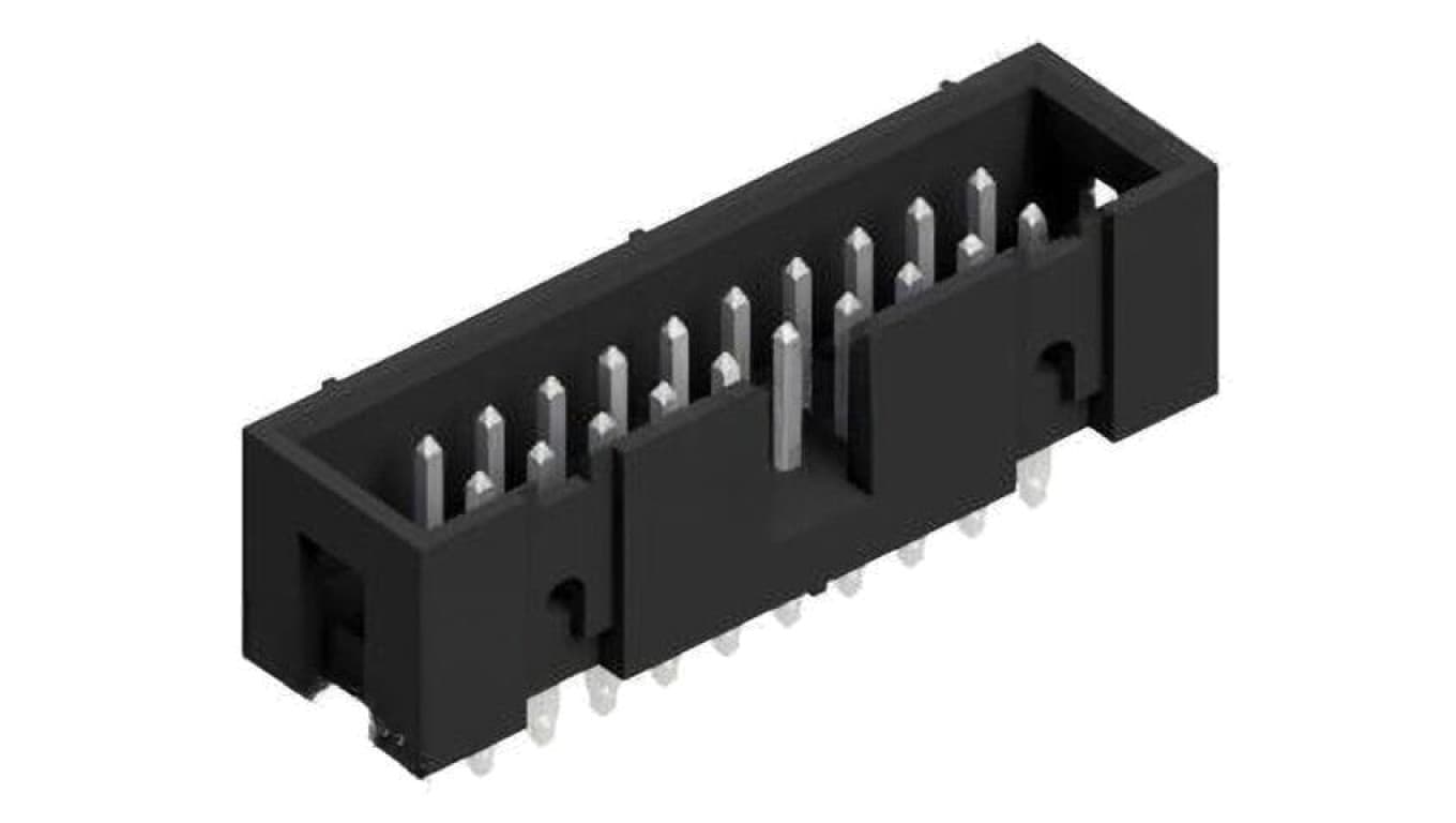 Złącze kołkowe, listwa kołkowa, męskie, proste,Il. pinów: 20, THT, 3A, 250V, 2x10, raster: 2,54 mm 10060071