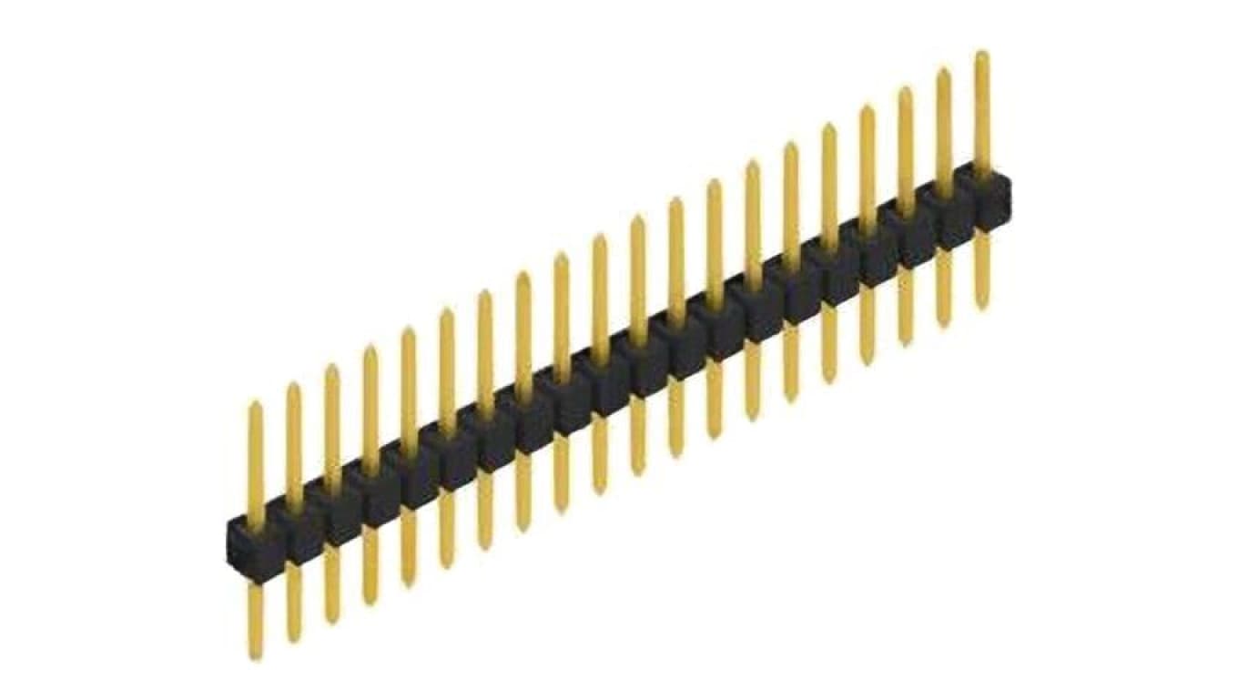 Złącze kołkowe, listwa kołkowa, męskie, proste,Il. pinów: 20, THT, 3A, 250V, SL 1, raster: 2,54 mm 10046390