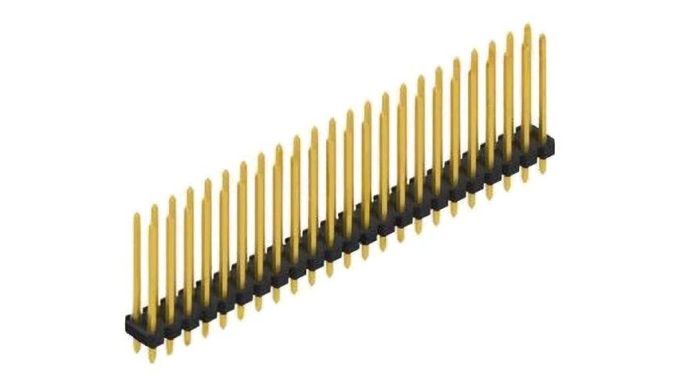 Złącze kołkowe, listwa kołkowa, męskie, proste,Il. pinów: 46, THT, 3A, 250V, 2x23, raster: 2,54 mm 10165969