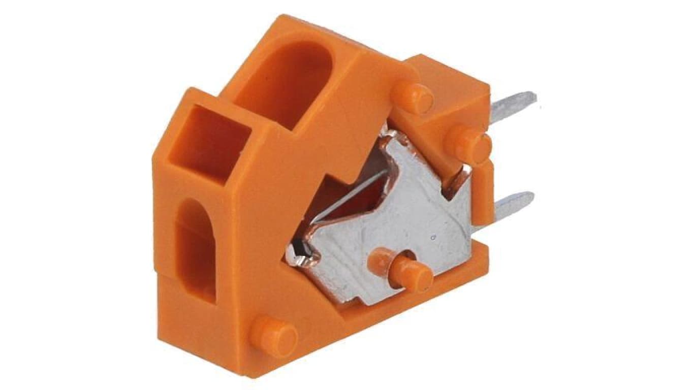 Złącze listwa zaciskowa do druku, zacisk, kątowe 45, 24A, 320V, PIN: 1, 254-846