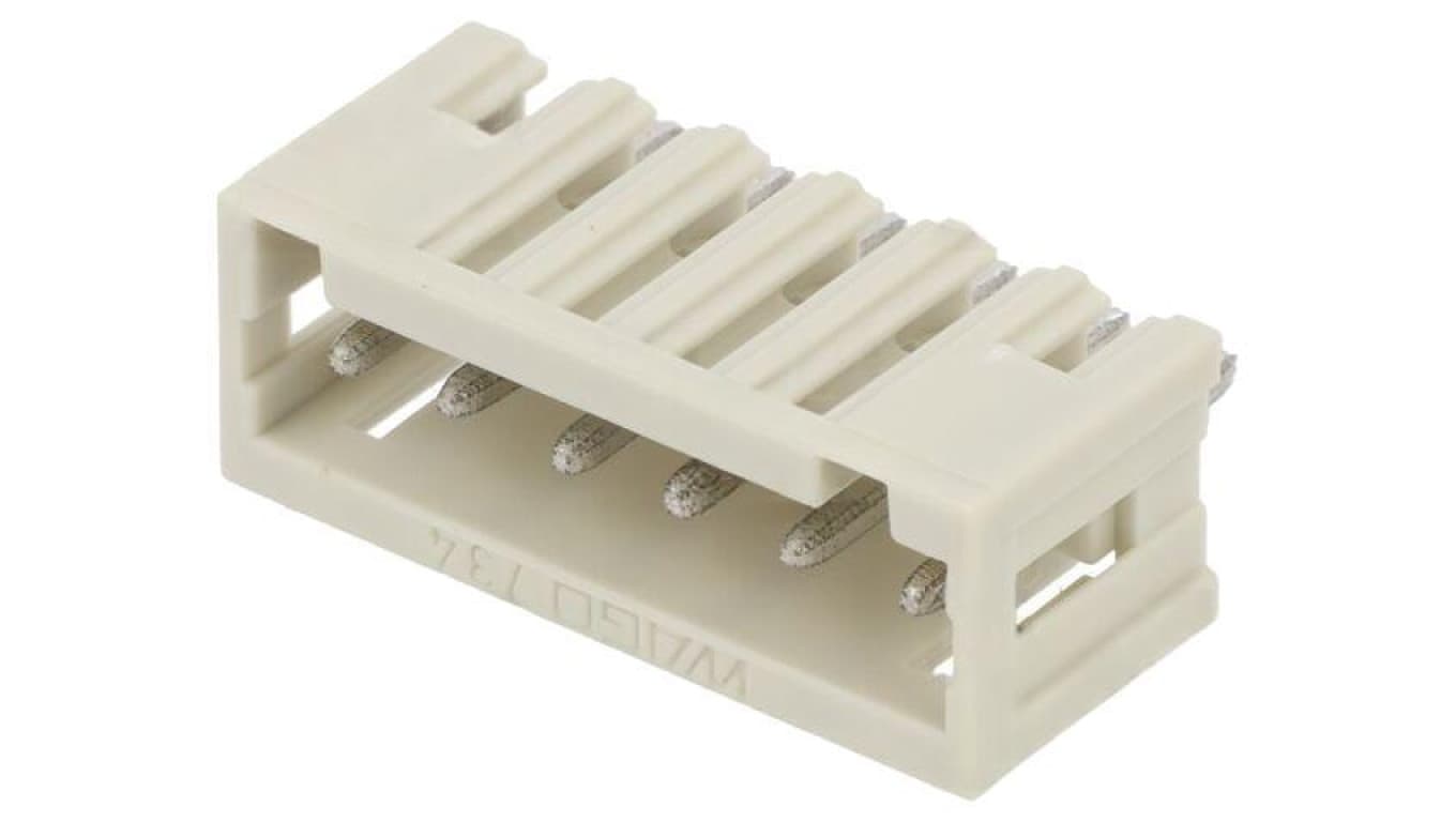 Złącze listwa zaciskowa rozłączalna, gniazdo, męskie, proste, 10A, 160V, PIN: 6, Ilość torów: 6, 734-136