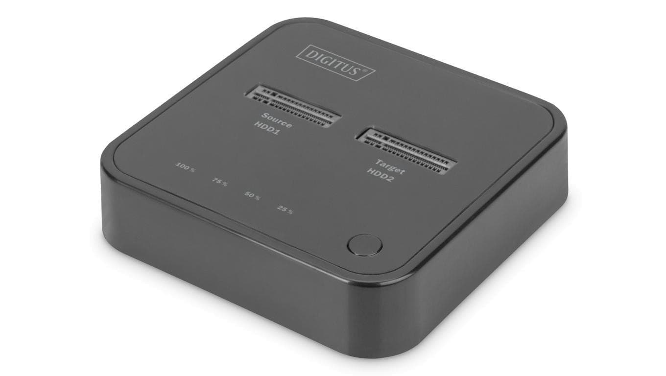 Podwójna stacja dokująca do dysków SSD M.2 NVMez funkcją klonowania offline, USB-C DA-71545