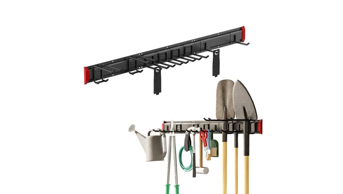 Ścienny organizer na narzędzia Maclean, stalowy, max. obciążenie 228kg, szerokość 1222mm, MC-179
